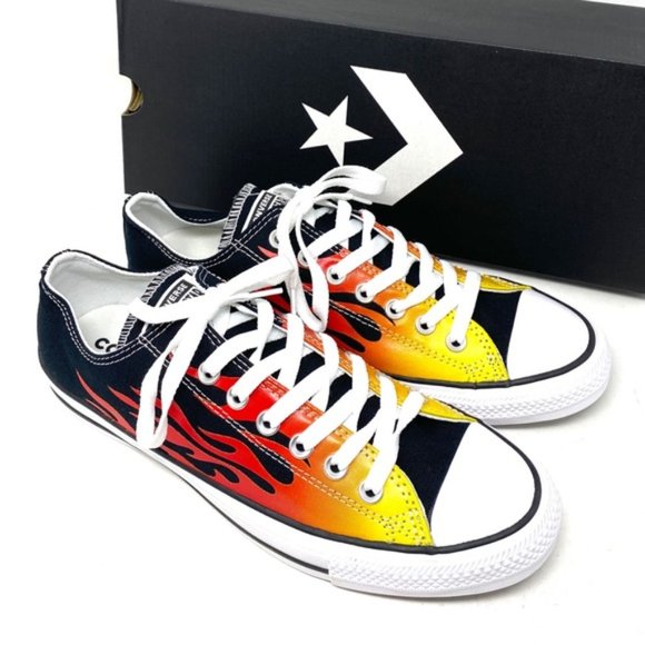 💖MEGA SALE💖Converse Chuck Taylor AS Canvas Black Fire Casual Men 166259F - Picture 9 of 11